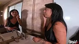 Chatting with teen Lunna Real as she gets ready to fuck