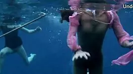 Hot Girls Bathing In Tenerife Sea!