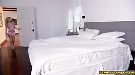 stepsis pays with her cute teen 18+ body