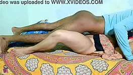 Indian wife enjoys homemade moments with husband