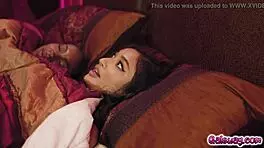 when the robber sneaks into amaris bedroom, she thinks its her partner and invites passionate sex