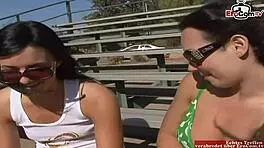 dildo anal sex with two brunette teen 18+s with natural tits