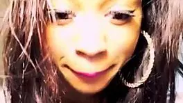 Ebony teen 18+ dances in shorts, deepthroats big black cock