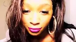 Ebony teen 18+ dances in shorts, deepthroats big black cock