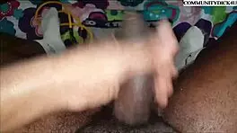 Bodybuilder JERKS OFF his BIG DICK after gym workout.