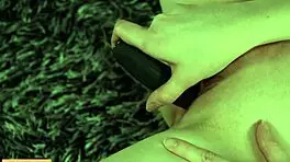 bella bates uses toys to satisfy herself on the bathroom floor, moaning for neighbors to hear