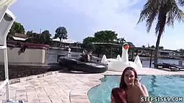 Pretty Teen Group Enjoys Fun Toy Activities Together