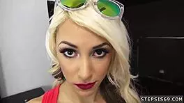 Amateur Teen Takes Big Dildo Anal as Suspended Step Sis