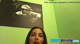 glamorous brunette rides dick after first date