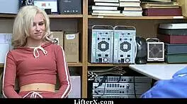 Wow, teen thief got slammed hard in her tight pussy for stealing!