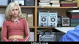 Wow, teen thief got slammed hard in her tight pussy for stealing!