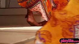 Wow! Stunning Indian Teen 18+ Angel Constance in Erotic Striptease Session