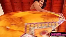 Wow! Stunning Indian Teen 18+ Angel Constance in Erotic Striptease Session