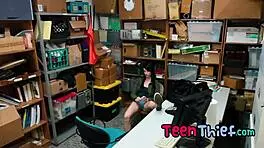 Teen Thief Alex Gets Banged In Office With Rough Riding