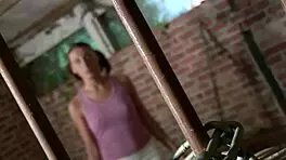 Hot brunette teen gives intense blowjob to old man