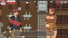 Nerdy Girl Gives Public Handjob In Library