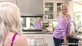 Want to join our threesome? naughty mom kit mercer asks her foster daughter allie nicole