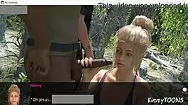 Strangers dominate tattooed babe with rough bush fuck