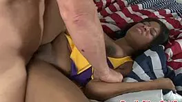 Black cheerleader pussy licked and drilled