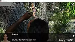 Strangers dominate tattooed babe with rough bush fuck