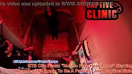 Behind the scenes, Sheila Daniels strips in a failed hospital clip.