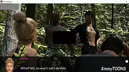 Strangers dominate tattooed babe with rough bush fuck