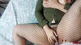amateur girl fucked in fishnet stockings