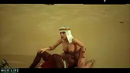 Lesbians Have A Threesome On The Beach - Wild Life