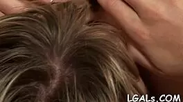 Two Cuties Play With Dildo