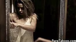 Taboo teen gets creampied by her stepdad riding