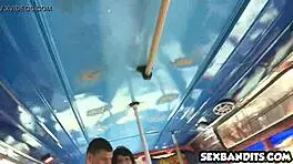 Young Latina Bitch Fucked on Bus