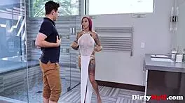 anna bell peaks, the redhead milf, rebels against being bossed around in this full movie