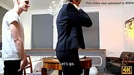 Tutor4K Mature Tutor Without Glasses Seduced By Eager Disciple