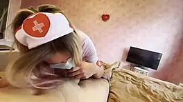 My Doctor Fucked Me with a Narrow Pussy and Sat on My Dick Creampie