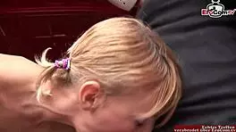 Skinny Blonde Girl With Perfect Tits In Anal Threesome