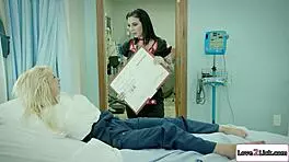 that tattooed nurse fingered me rough, licking my ass and pussy