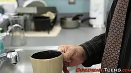 Fetish teen 18+ on a leash throated and fucked