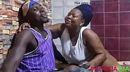 cute step sis gets huge cumshot on ass 😍