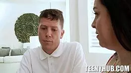 Mochi Mona takes Rion King's cumshot