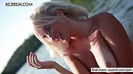 Blonde Babe Adventures On Boat With Big Natural Tits