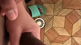 After Fucking My Young Cousin, She Strokes My Dick To Help Me Pee!