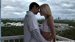 Stepdad Punishes Stepdaughter Candy White with Hardcore Pounding and Creampie