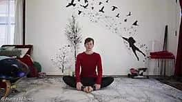 I am teaching a yoga lesson, but I messed up the pose.