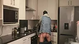 Maintenance Guy Caught Fucking Young 18+ Amateur in Anal First Time