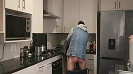 Maintenance Guy Caught Fucking Young 18+ Amateur in Anal First Time