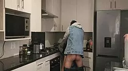 Maintenance Guy Caught Fucking Young 18+ Amateur in Anal First Time