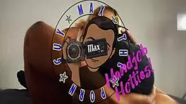 Garnet Rose Behind the Scenes Trailer with Interracial Big Black Cock Handjob