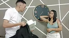 Paying The Delivery Guy With A Hard Fuck And Squirt.