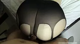 Teen step sister in pantyhose gets bent over by teacher. Big ass slammed hard.