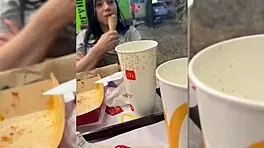 My friend fucks me doggystyle and cums inside! Colombian teen bent over in usa!